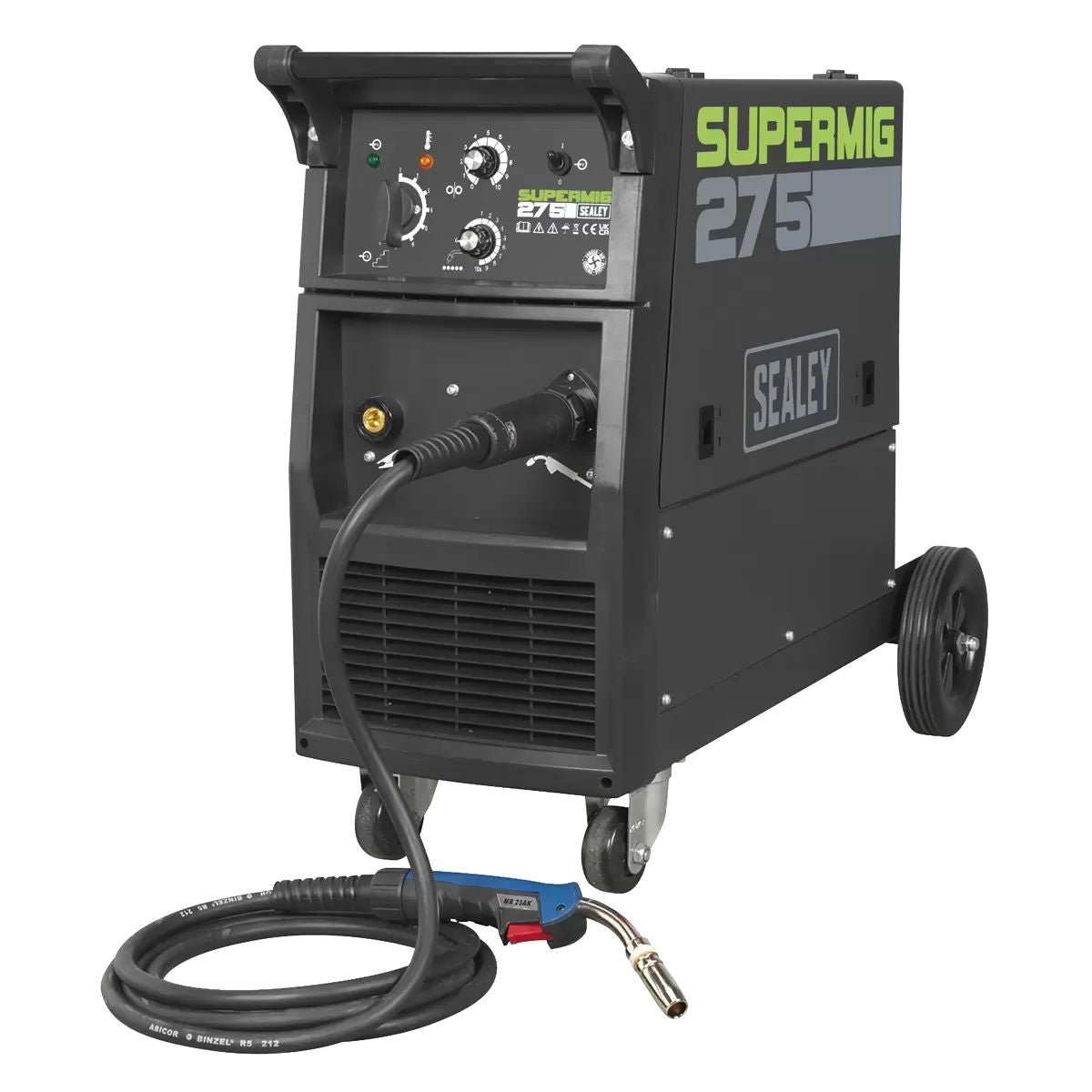 Sealey SUPERMIG275 Professional MIG Welder 270Amp with Binzel Euro Torch 230V