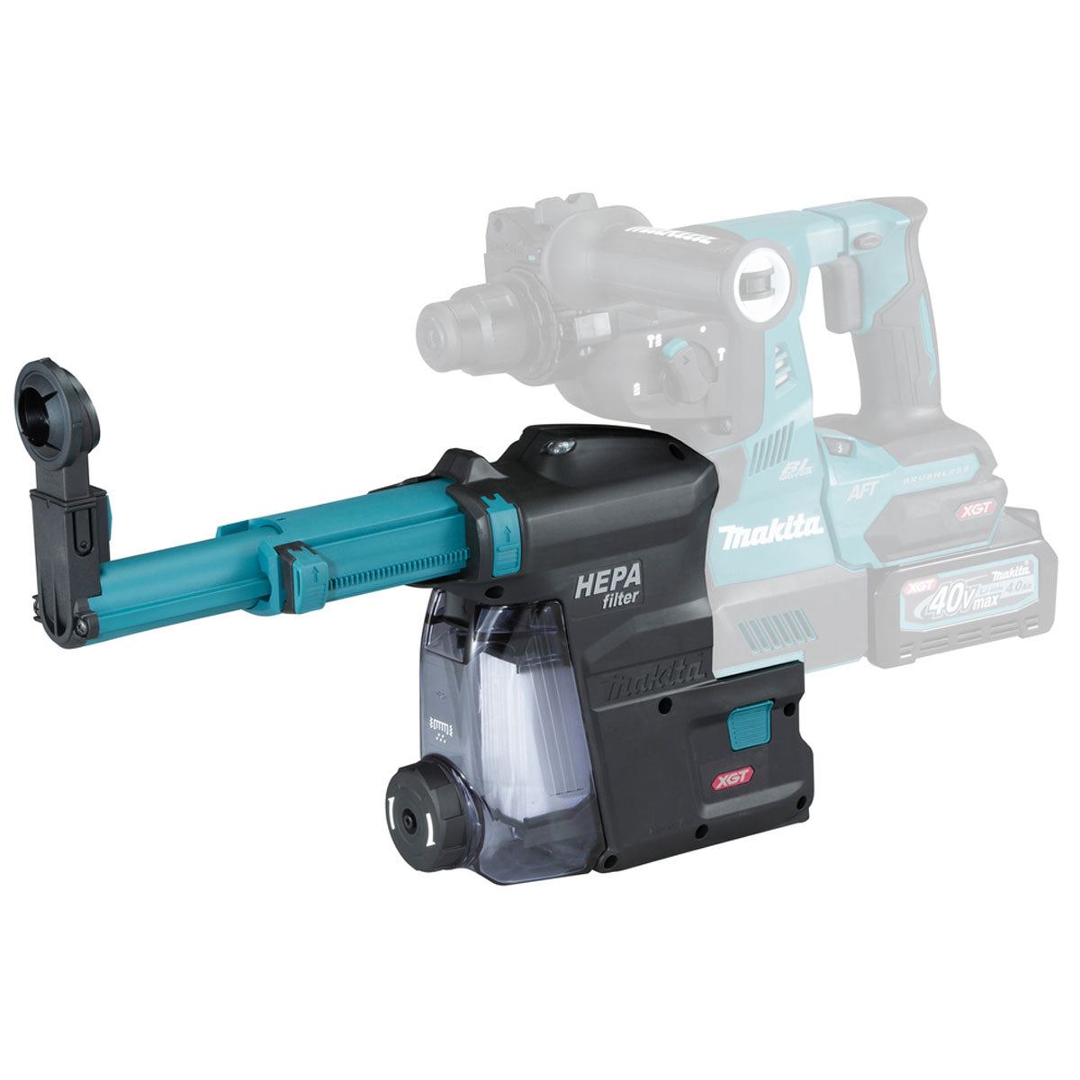 Makita 191E54-9 DX12 XGT Hammer Dust Extraction Attachment for HR001G & HR003G