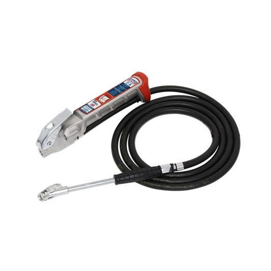 Sealey SA37/95 Tyre Inflator 2.5m Hose with Twin Clip-On Connector