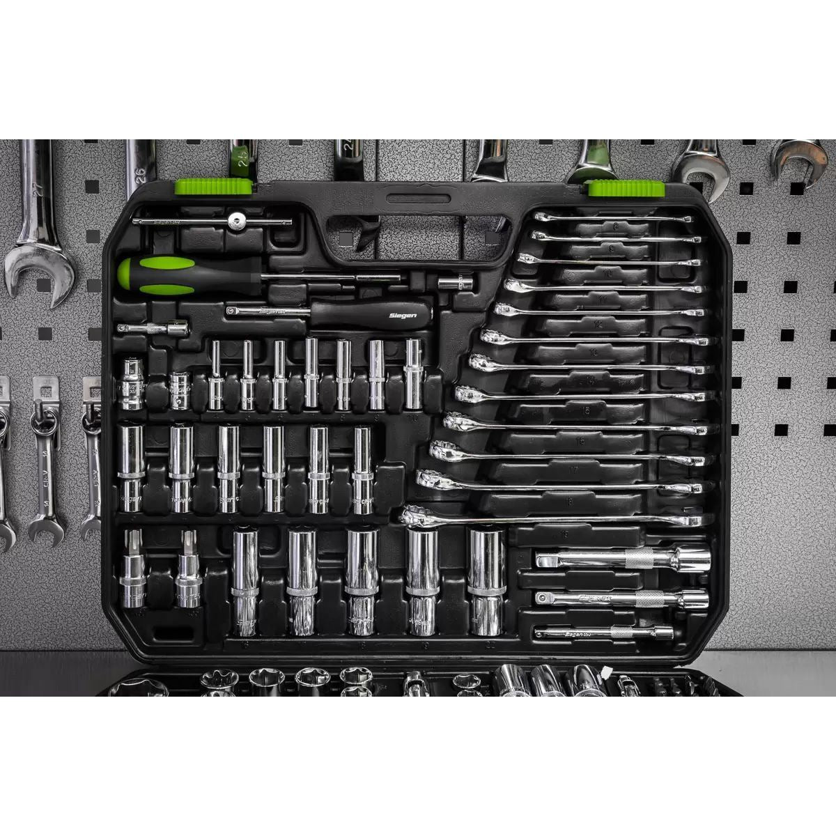 Sealey S01212 1/4in 3/8in 1/2inSq Drive WallDrive Metric Socket Set 219pc