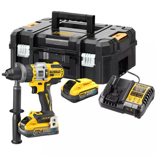 Dewalt DCD999H2T XR Brushless Combi Drill with 2x 5.0Ah Batteries & Charger 18V