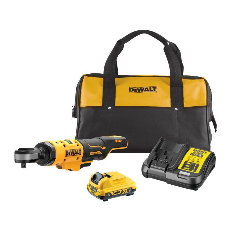 DeWalt DCF503D1-GB XR 3/8in Open Head Ratchet 1 x 2.0Ah Battery & Charger 12V