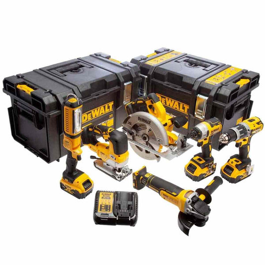 Dewalt DCK663P3 18V Brushless 6 Piece Kit with 3 x 5.0Ah Batteries Charger & Cases