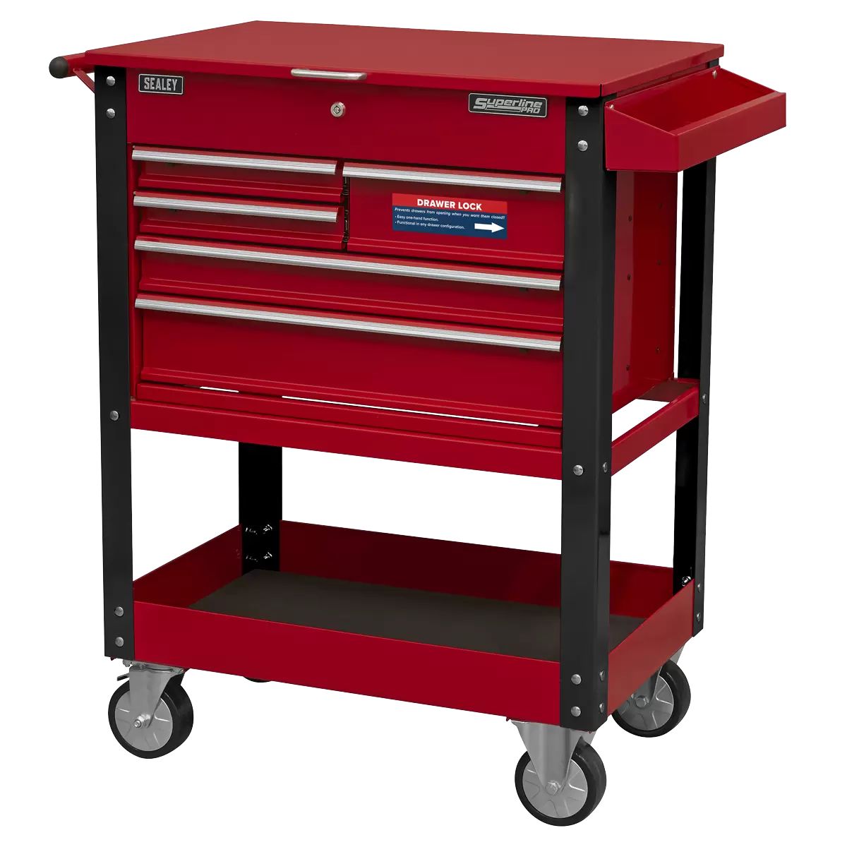 Sealey AP890M Mobile Tool & Parts Trolley with 5 Drawers