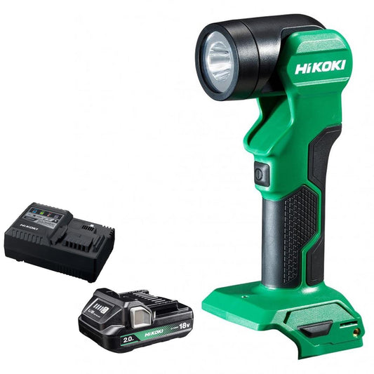 HiKOKI UB18DEW4Z 18V Cordless LED Swivel Torch With 1 x 2.0Ah Battery & Charger