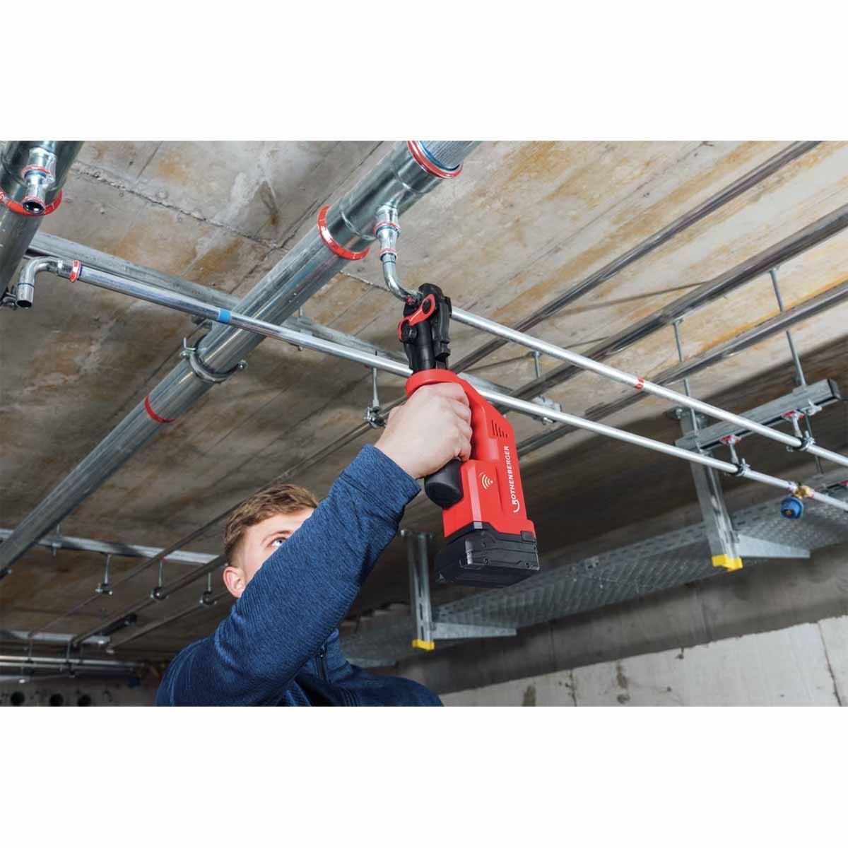 Rothenberger Romax Compact3 18V Press Jaw Set M15-22-28mm with 2.0Ah battery & Charger 1000005191