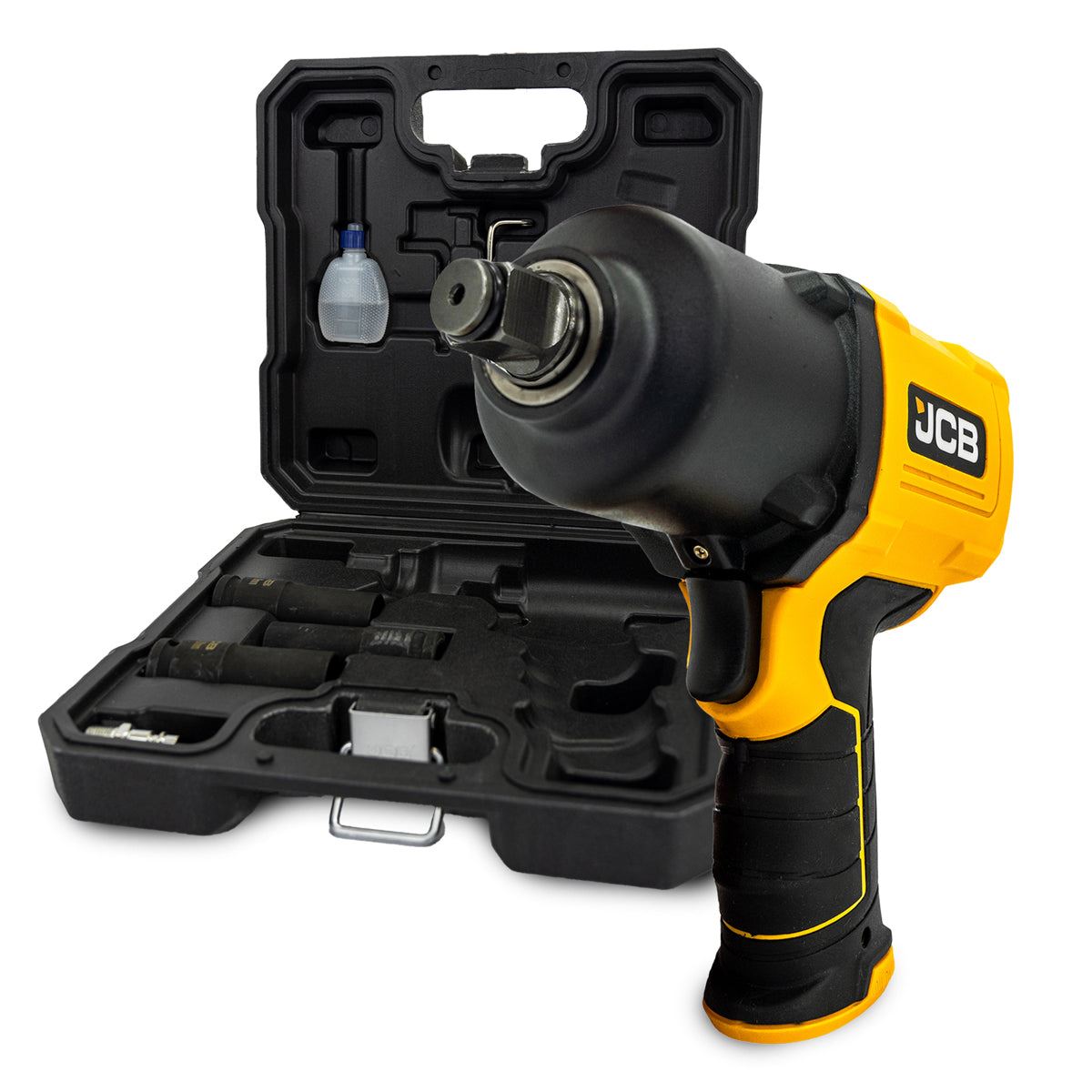 JCB RP9510-KIT ½” Square Drive Air Impact Wrench with Socket Set, 1450Nm Max Working Torque