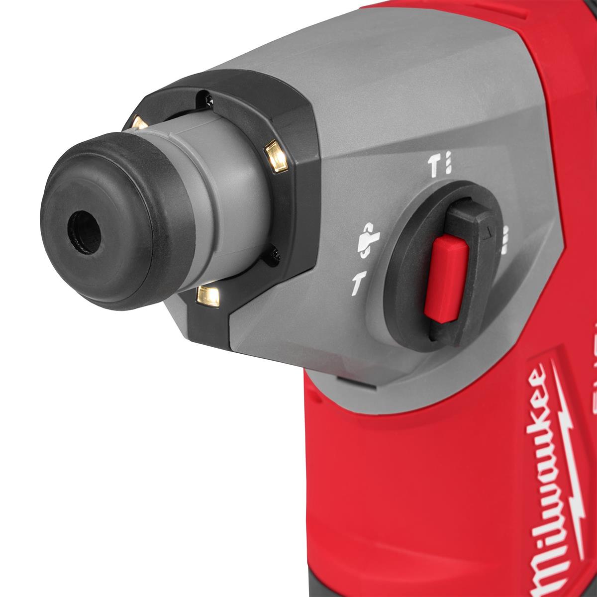 Milwaukee M12FHAC16-502X 12V Brushless 16mm SDS+ Hammer Drill with 2 x 5.0Ah Battery Charger & Case 4933499186