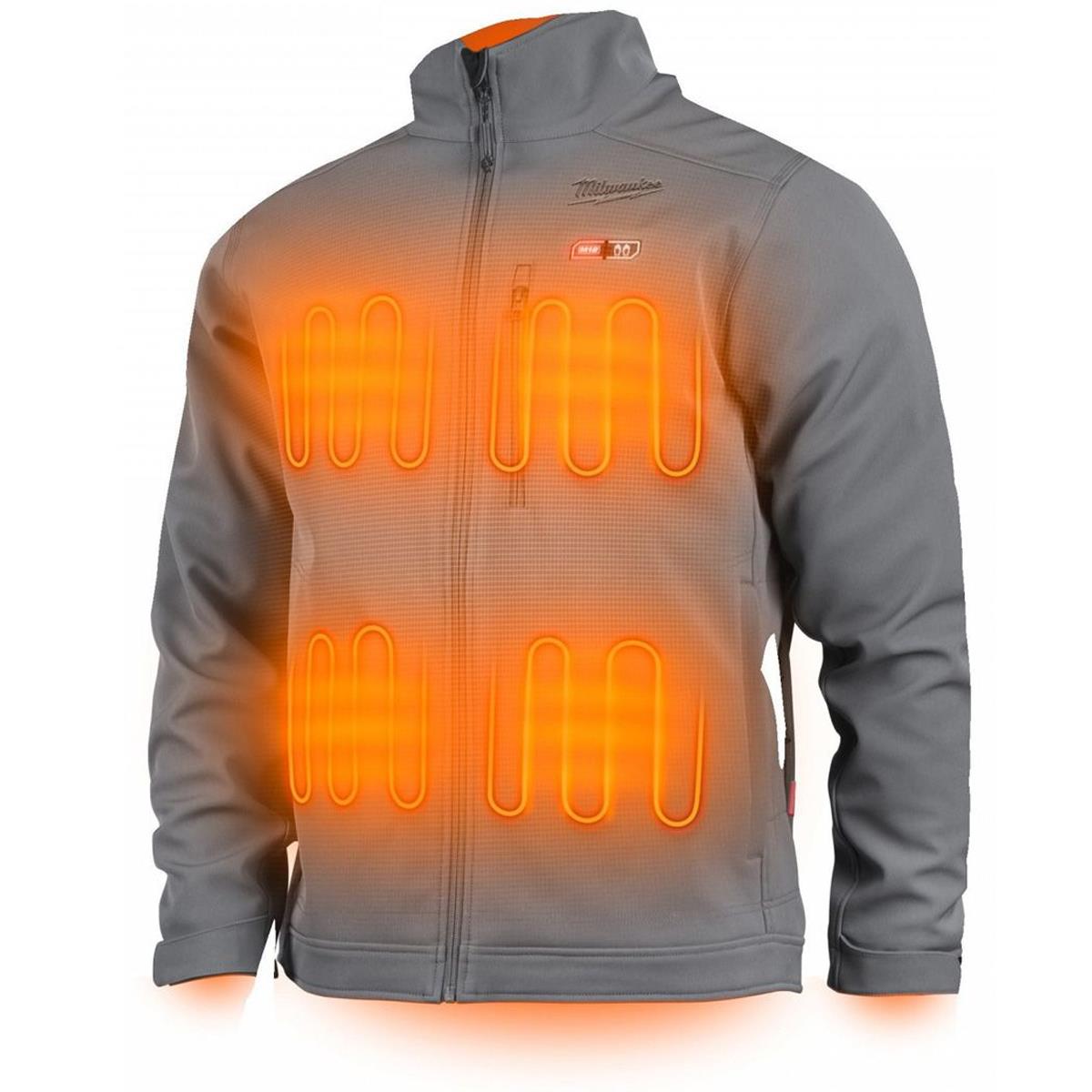 Milwaukee M12HJGREY5-0 M12 12V Heated Work Jacket Grey Size - XXL 4933478976 Item Condition Damaged Box