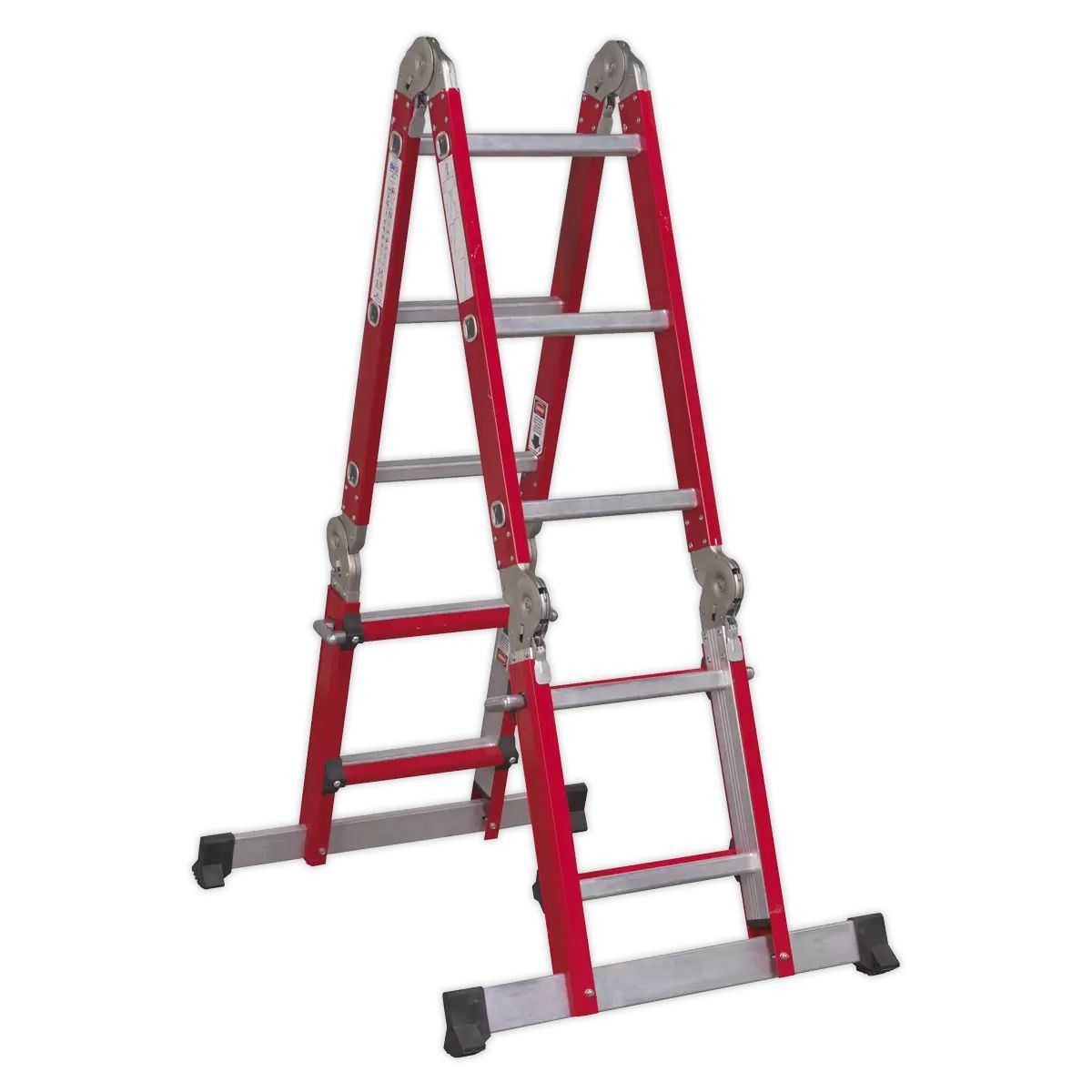 Sealey AFPL2 Aluminium Multipurpose Ladder Adjustable Height