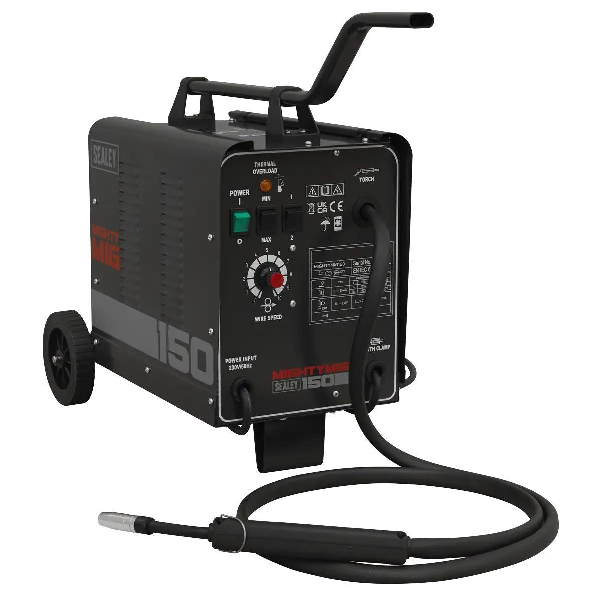 Sealey MIGHTYMIG150 150A Professional Gas/No-Gas MIG Welder 230V