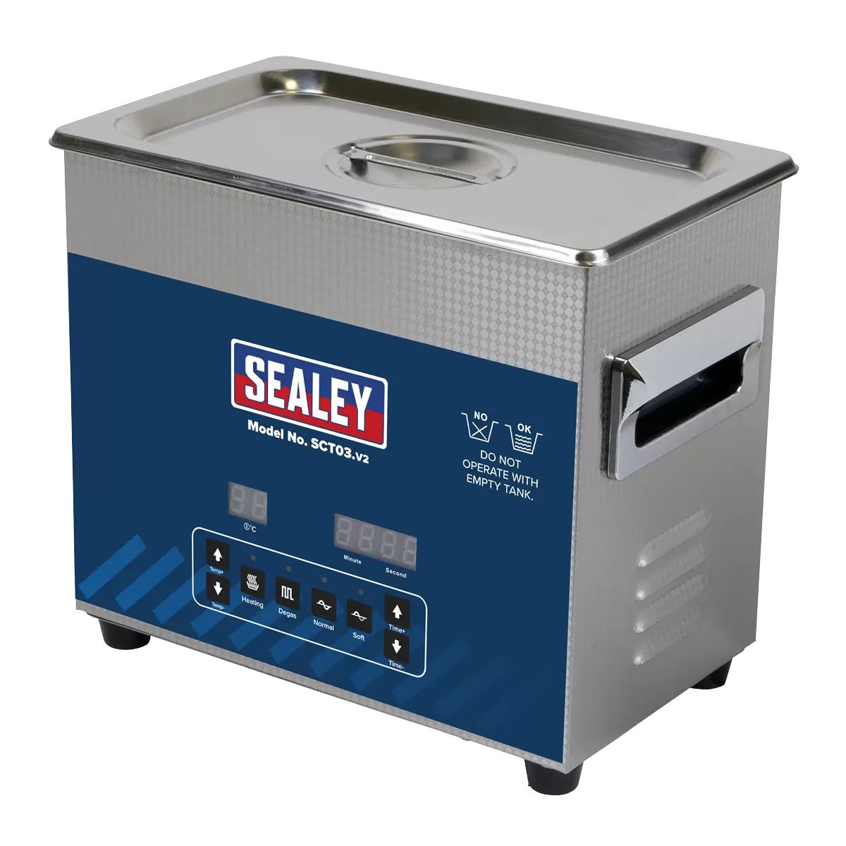 Sealey SCT03 Ultrasonic Parts Cleaning Tank 3L