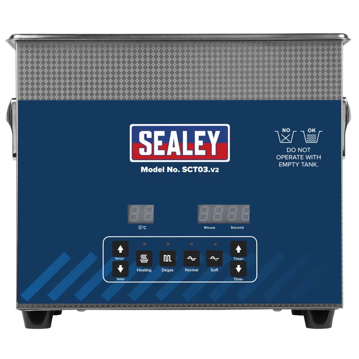 Sealey SCT03 Ultrasonic Parts Cleaning Tank 3L