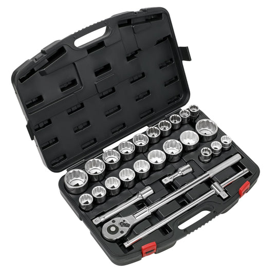 Sealey AK2584 Socket Set 26pc 3/4"Sq Drive 12-point WallDrive