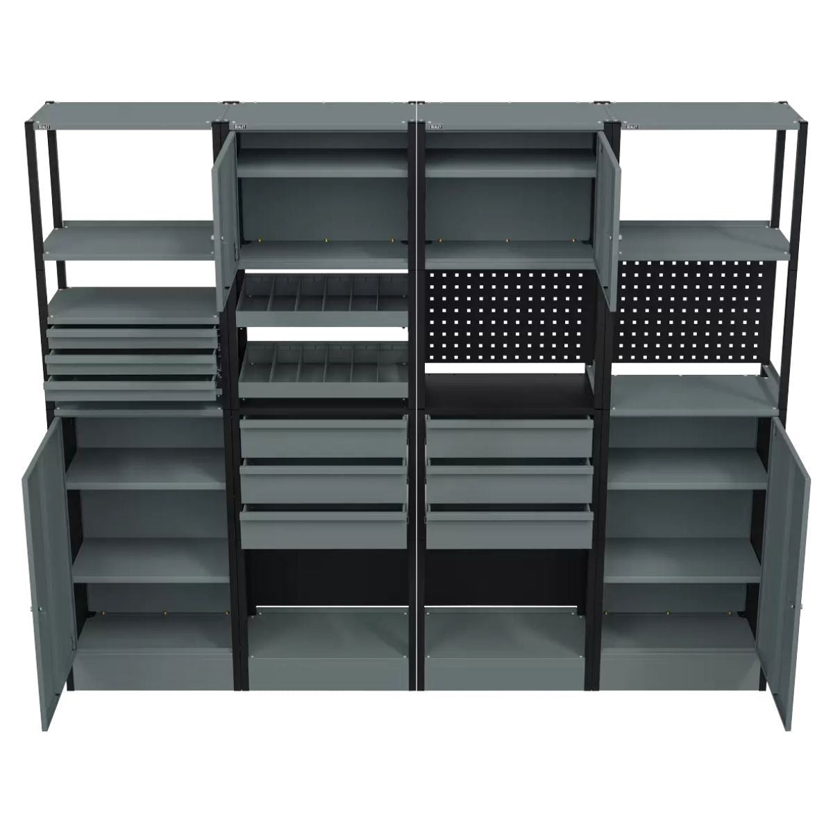 Sealey APMRSTACK2 Modular Racking System Combo 2.32m Durable and Versatile Storage Solution for Workshop