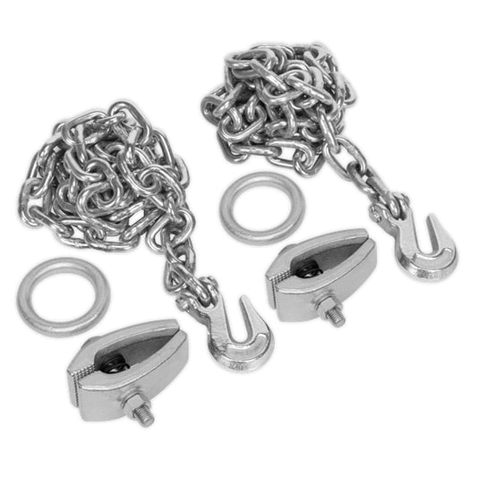 Sealey RE91/5/CK Chain Kit 2 x 2m Chains 2 x Clamps