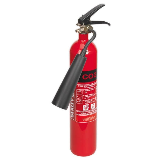 Sealey SCDE02 Fire Extinguisher 2kg Carbon Dioxide