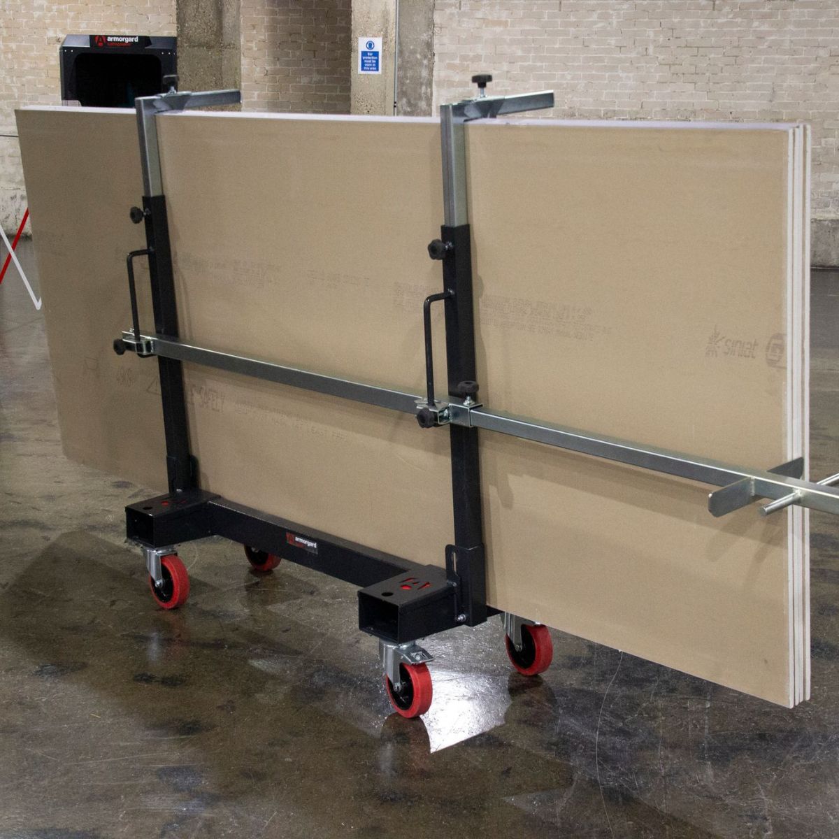 Armorgard LA750-PRO LoadAll Mobile Plasterboard Trolley 2455x600x2030mm