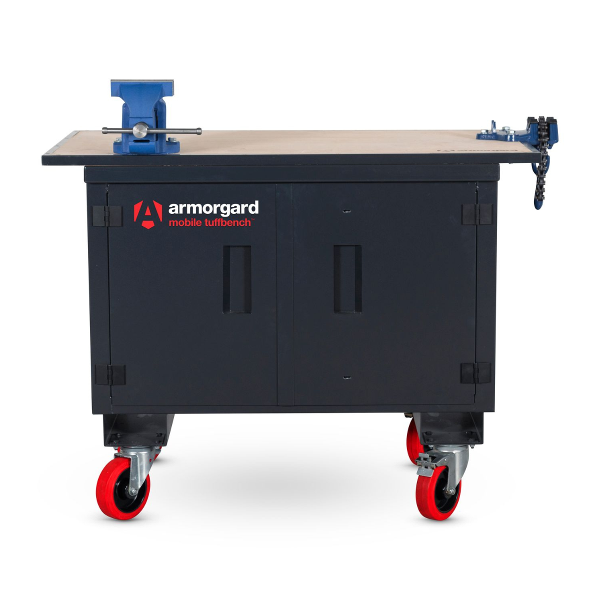 Armorgard MBH12-VF TuffBench Multi Purpose Work Surface with Fitted Vices