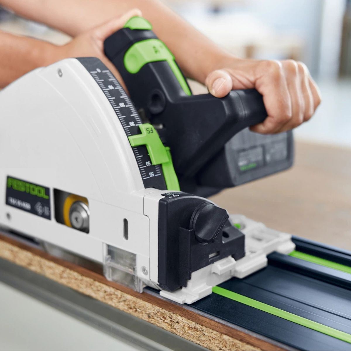 Festool FS 1400/2 BL 1400mm Guide Rail For Plunge Saw - 578246 With Guide Rail Bag, Connector & Clamp