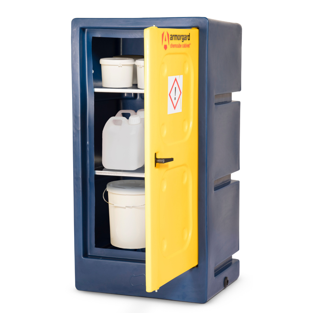 Armorgard CCC2 Chemcube Plastic Chemical Cabinet 690mm x 550mm x 1315mm Secure Chemical Storage Solution