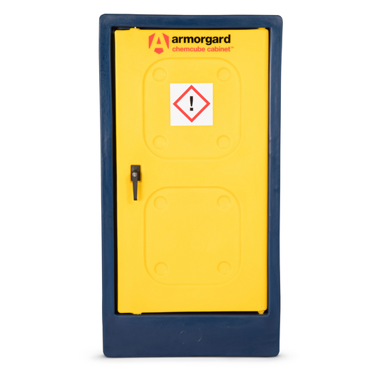 Armorgard CCC2 Chemcube Plastic Chemical Cabinet 690mm x 550mm x 1315mm Secure Chemical Storage Solution