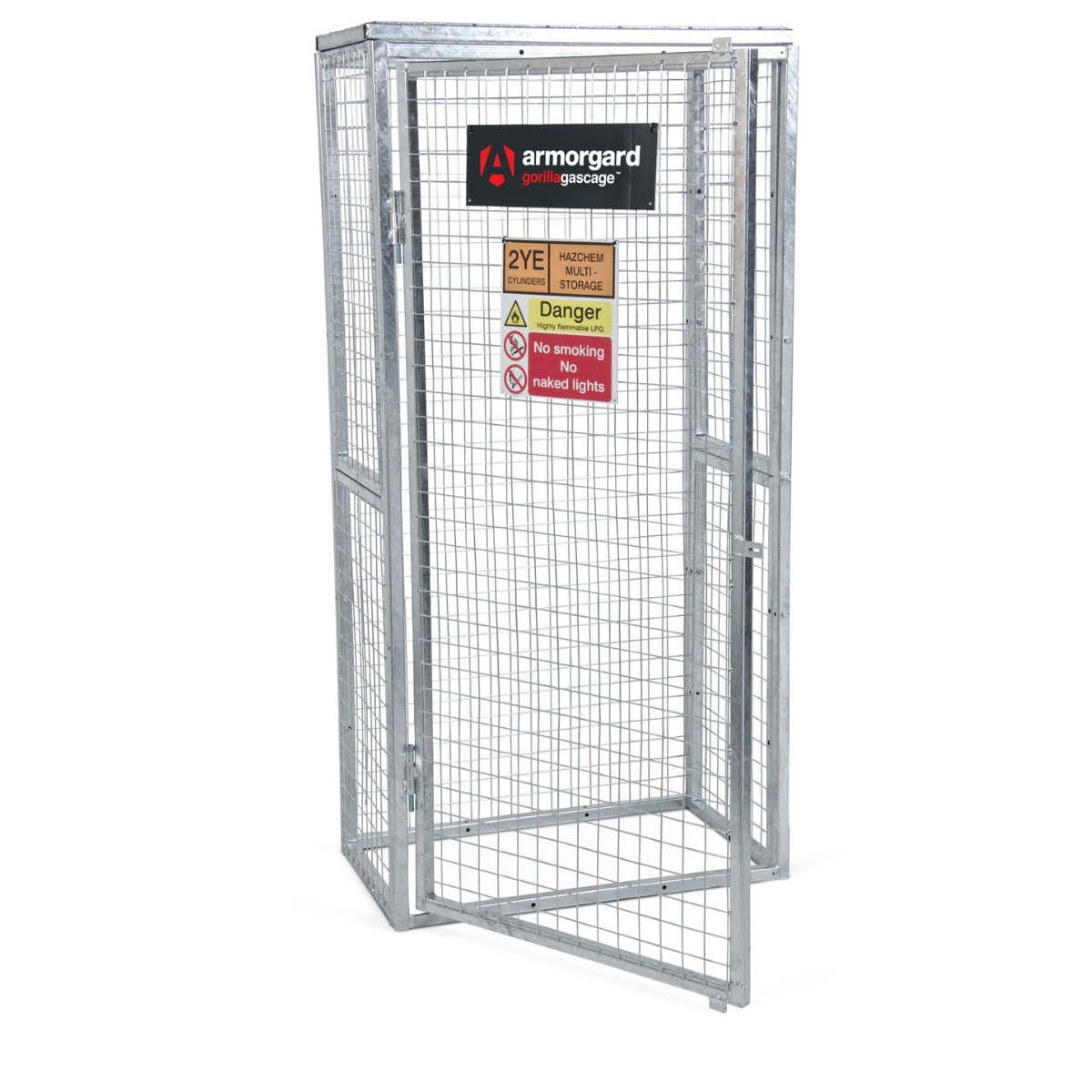 Armorgard GGC3 Gorilla Gas Cage 912mm x 566mm x 1831mm Heavy-Duty Secure Storage Solution for Gas Cylinders