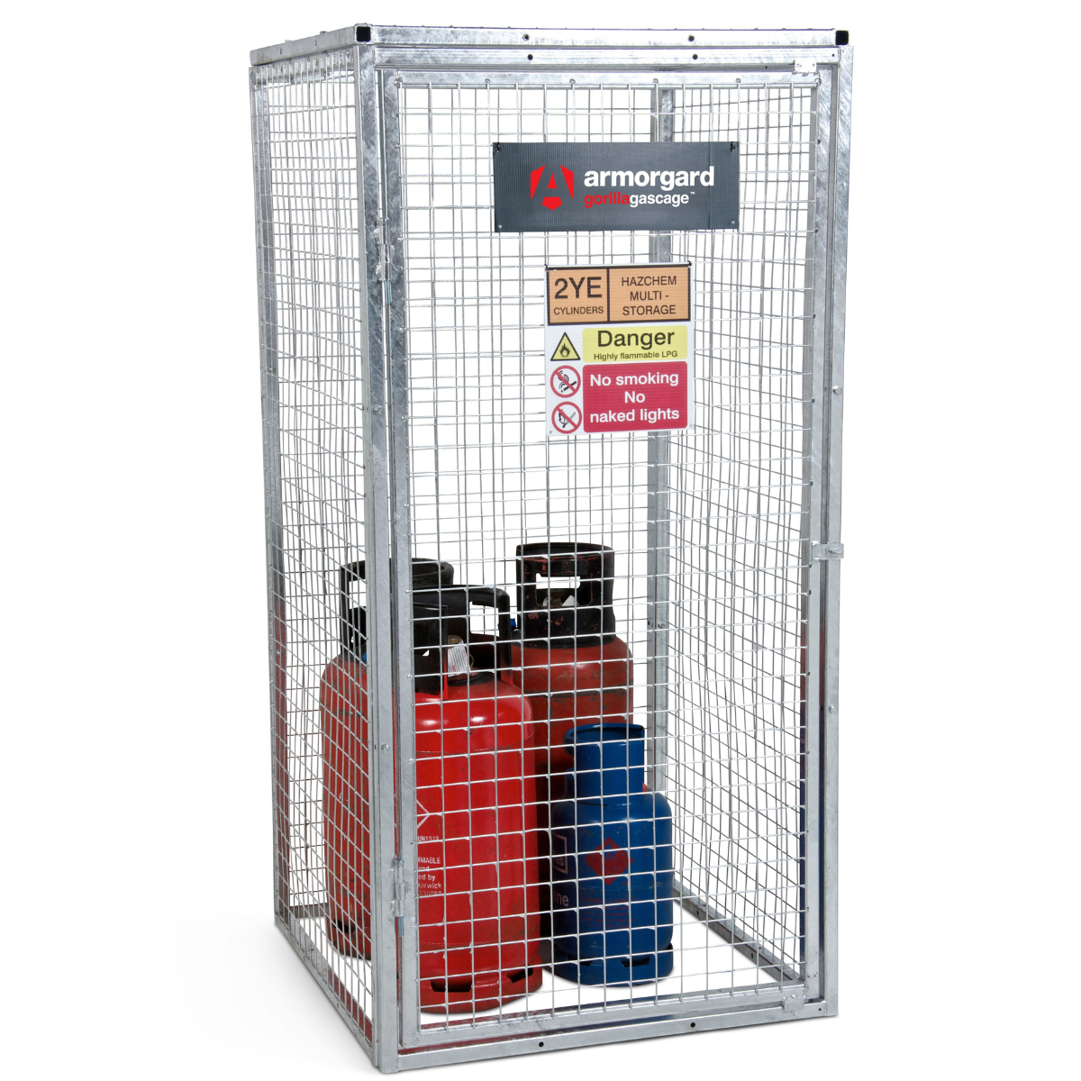 Armorgard GGC5 Gorilla Gas Cage 912mm x 966mm x 1831mm Heavy-Duty Secure Storage for Gas Cylinders