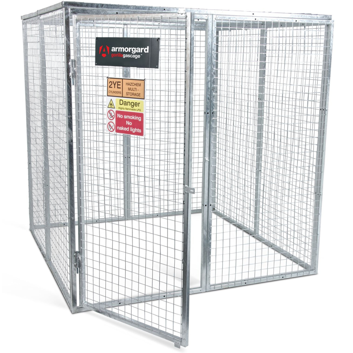 Armorgard GGC9 Gorilla Gas Cage 1812mm x 1266mm x 1831mm Heavy-Duty Durable Storage for Gas Cylinders