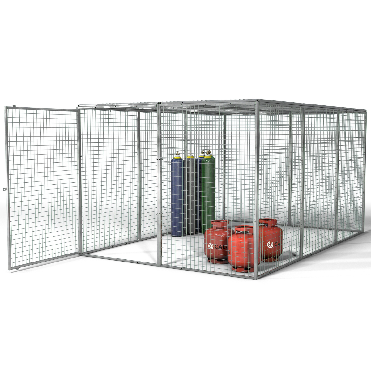 Armorgard GGC13 Gorilla Gas Cage 2412mm x 3666mm x 1831mm Heavy-Duty Secure Storage for Gas Cylinders