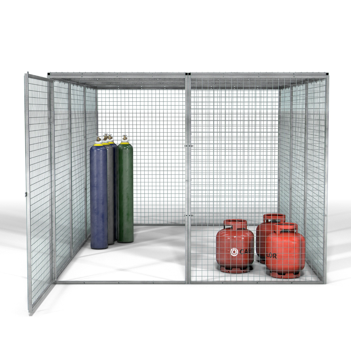 Armorgard GGC13 Gorilla Gas Cage 2412mm x 3666mm x 1831mm Heavy-Duty Secure Storage for Gas Cylinders