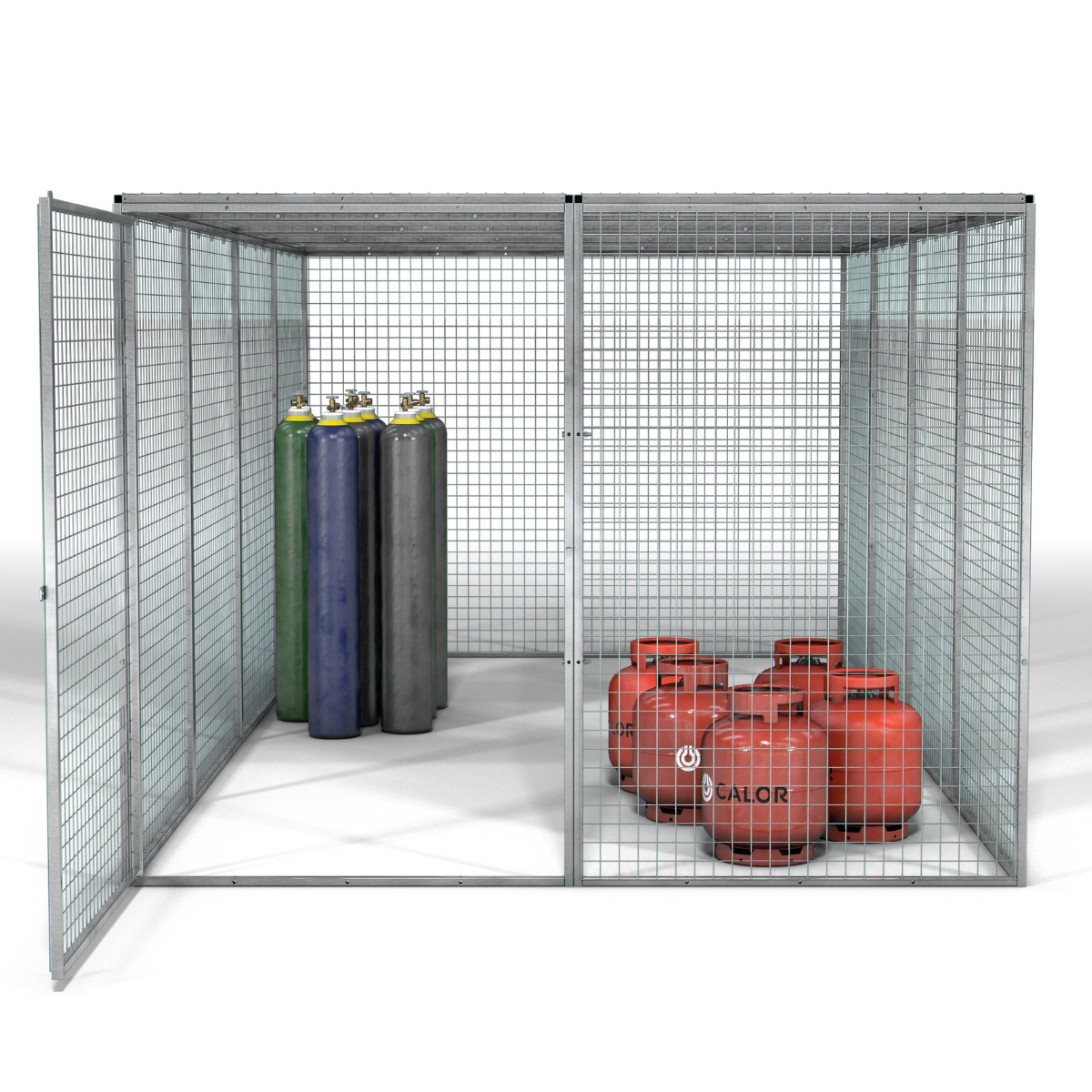 Armorgard GGC14 Gorilla Gas Cage 2412mm x 4866mm x 1831mm Secure Storage Solution for Gas Cylinders