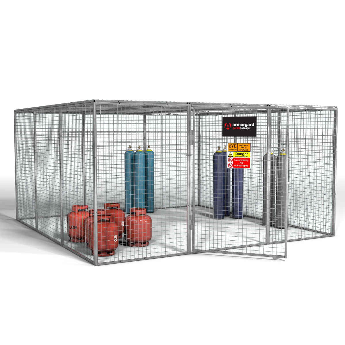 Armorgard GGC16 Gorilla Gas Cage 3612mm x 3666mm x 1831mm Heavy-Duty Secure Storage for Gas Cylinders