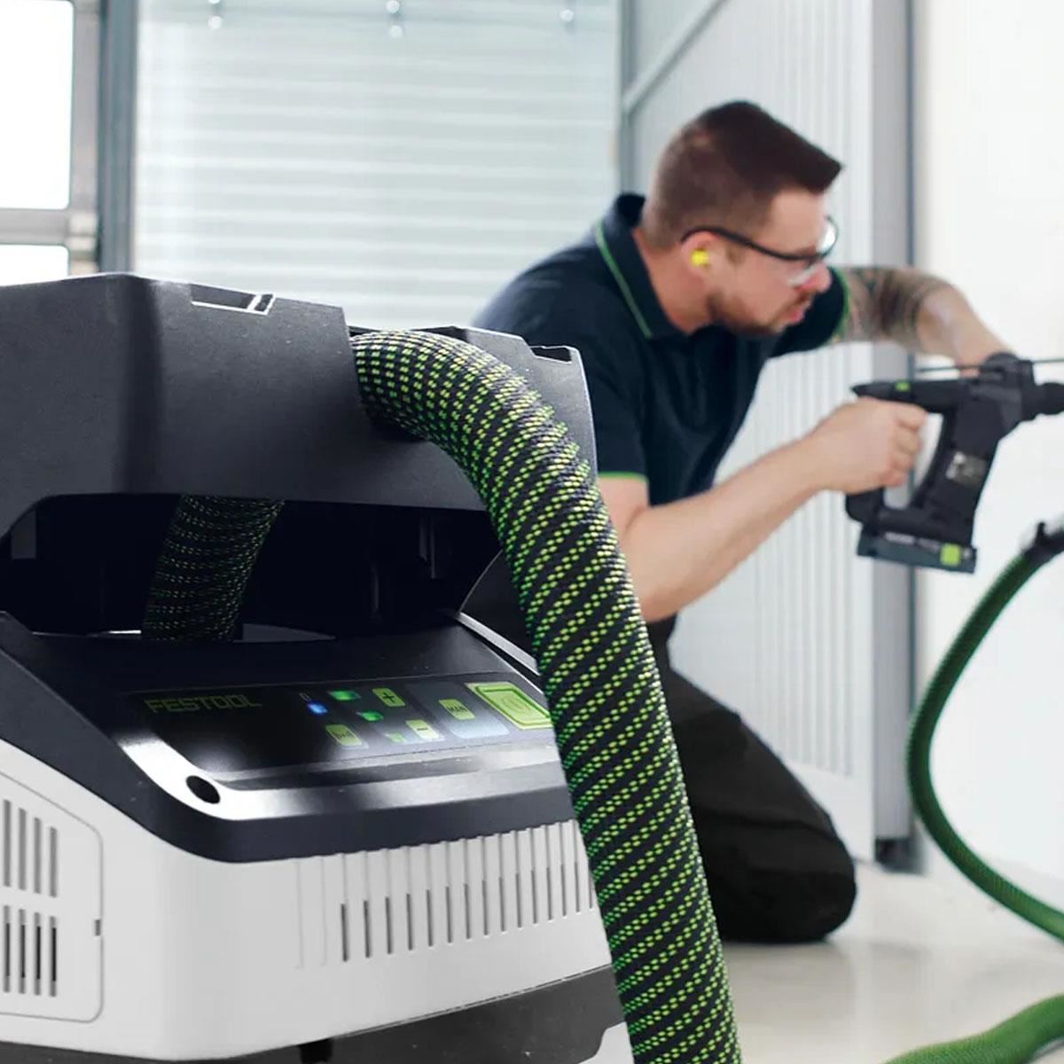 Festool CTLC MIDI I-Basic 36V Cordless Mobile Dust Extractor 577066 with 2 x 5.0Ah Battery & Charger