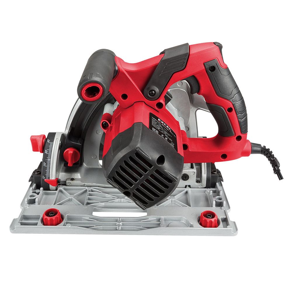 Excel 165mm Plunge Saw 1200W/240V Guide Rail Set With Blade