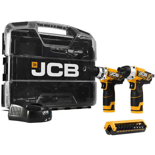 JCB 21-12TPK-WB-2 12V Twin Pack with 2 x 2.0Ah Batteries & Charger in W-Boxx 102