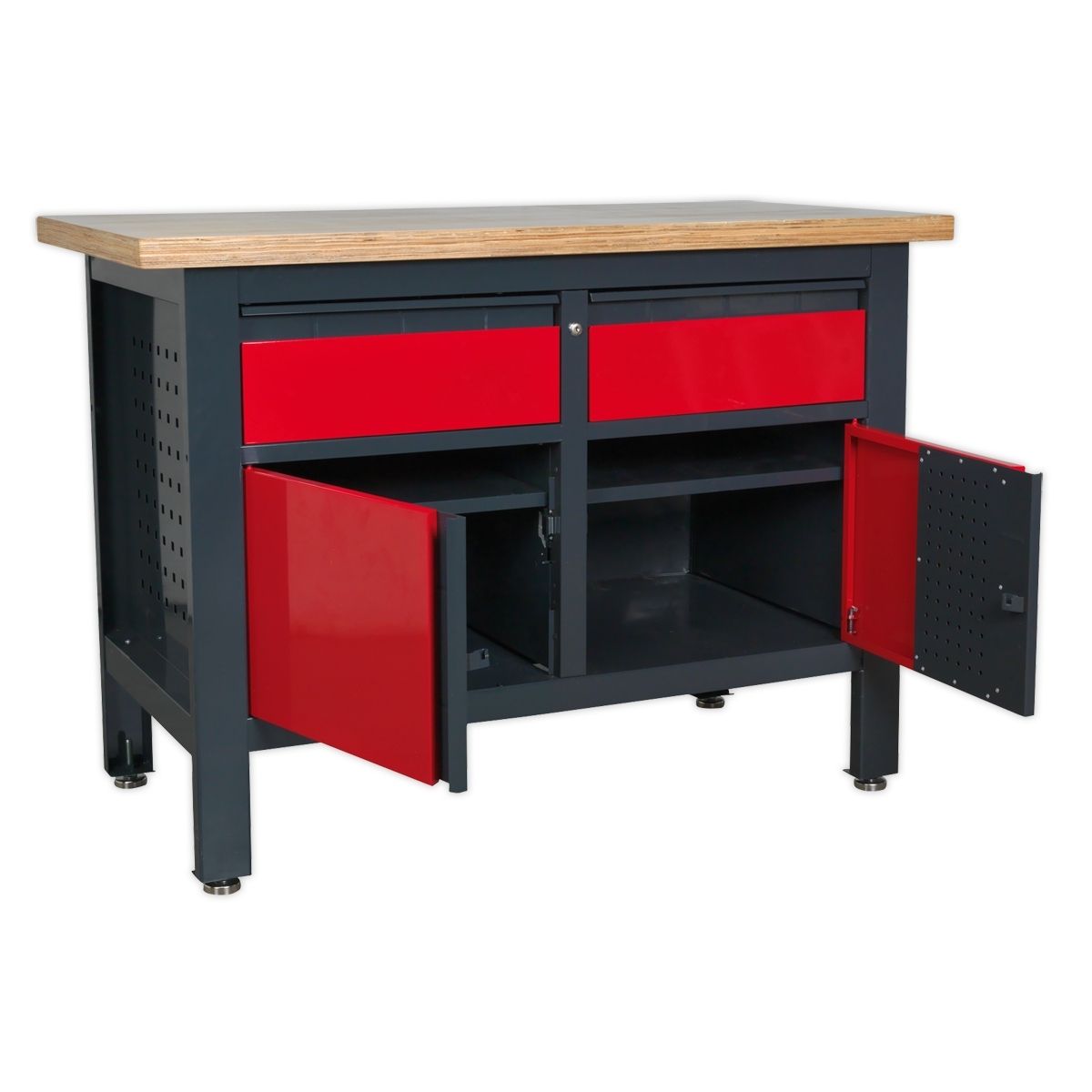 Sealey AP1372A Workstation with 2 Drawers & 2 Cupboards