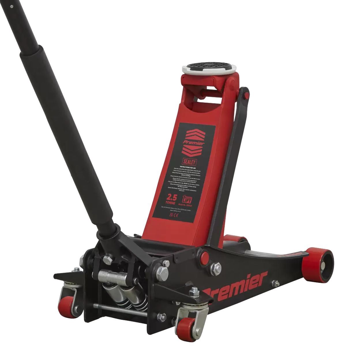 Sealey 2501LE Trolley Jack 2.5 Tonne Low Entry Rocket Lift Car Garage Workshop