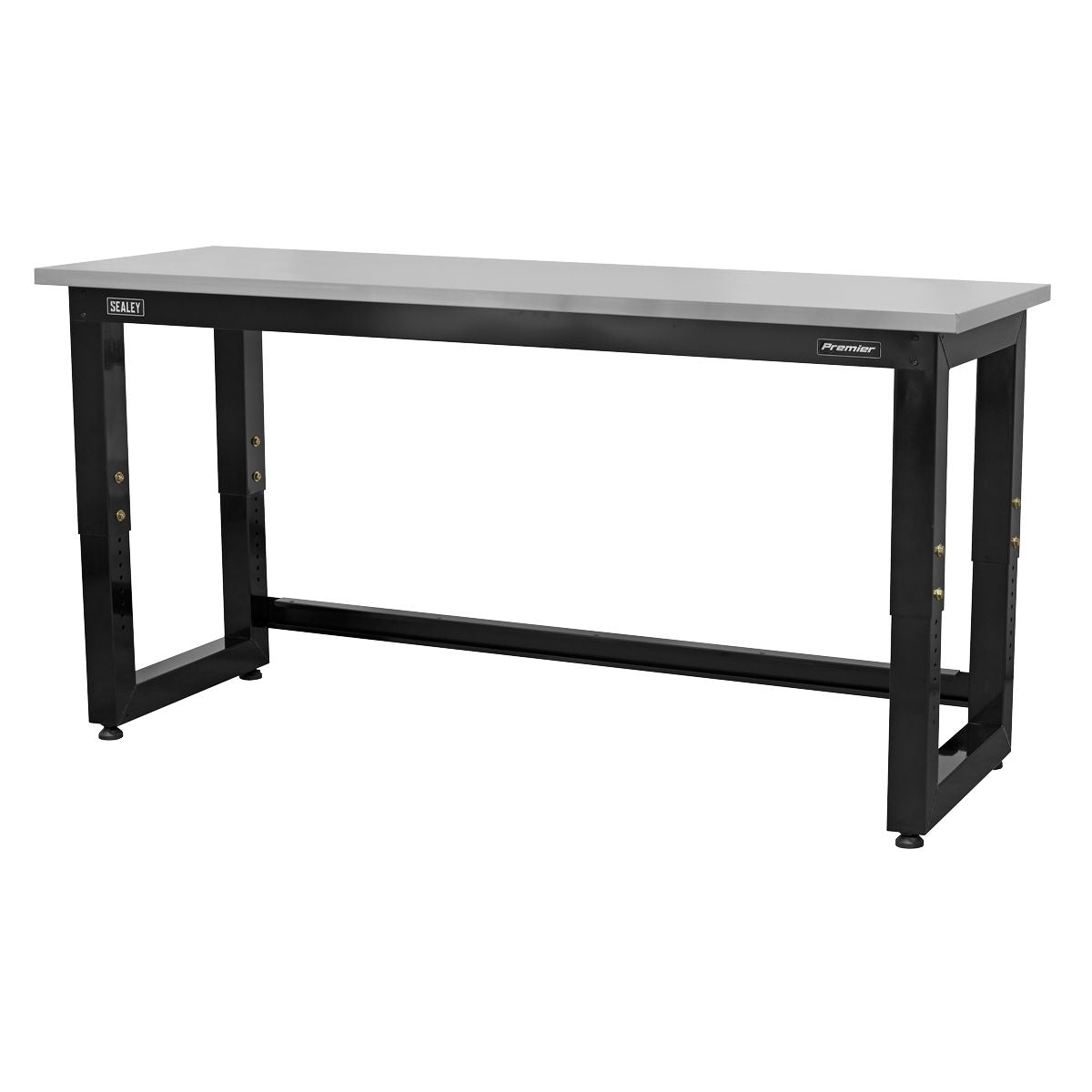 Sealey APMS23 Steel Adjustable Workbench with Stainless Steel Worktop Heavy-Duty