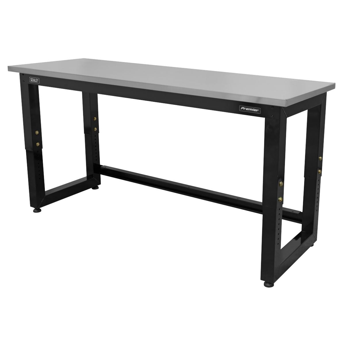 Sealey APMS23 Steel Adjustable Workbench with Stainless Steel Worktop Heavy-Duty