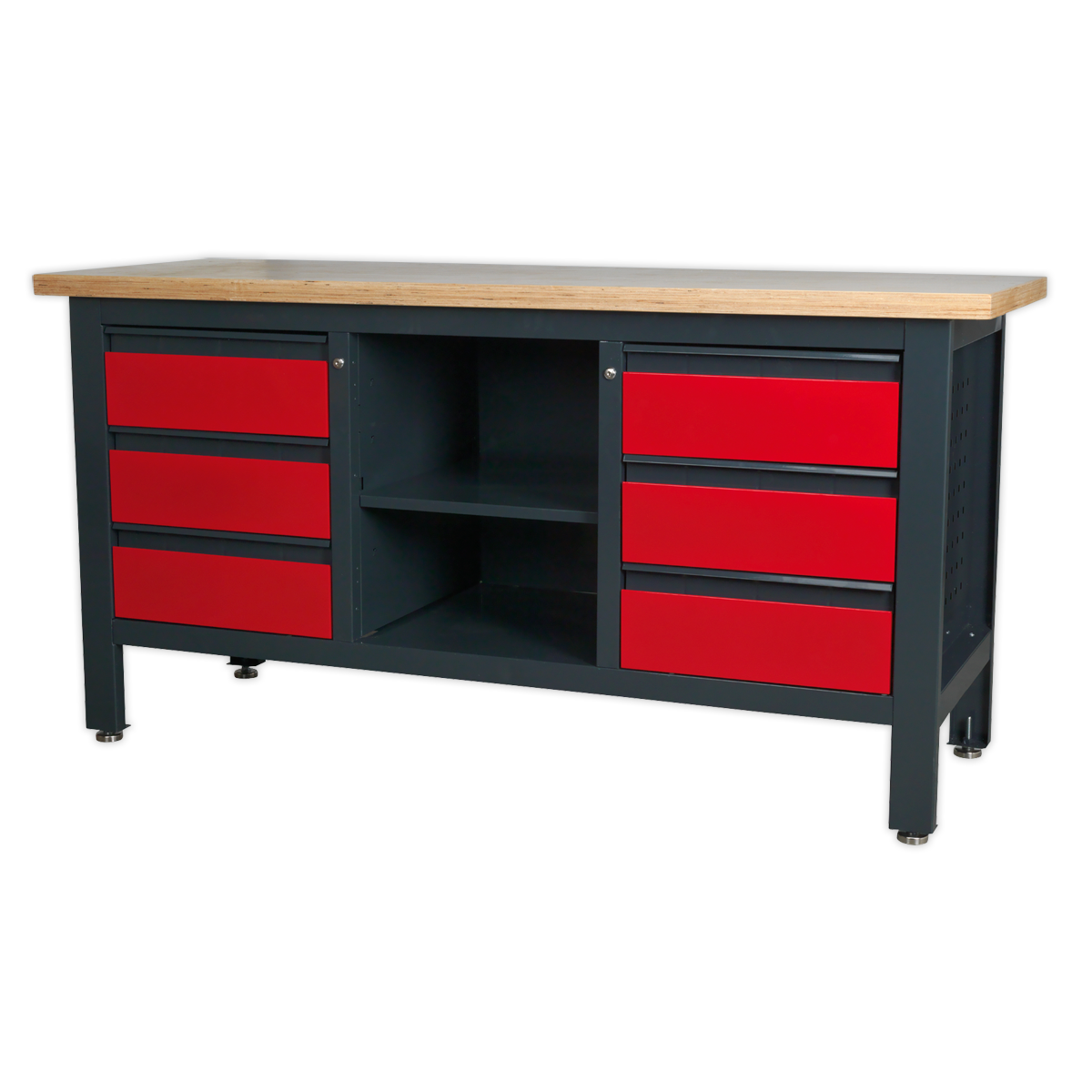 Sealey AP1905D Workstation with 6 Drawers & Open Storage