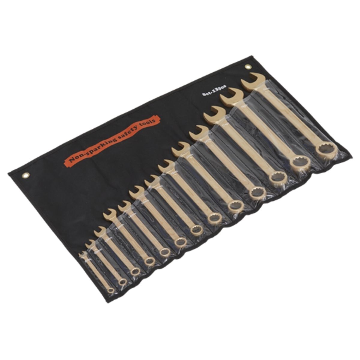 Sealey NS001 Combination Spanner Set 13pc Non-Sparking