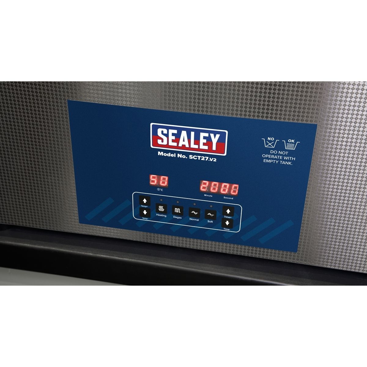 Sealey SCT27 Ultrasonic Parts Cleaning 27L Tank 230v/600w