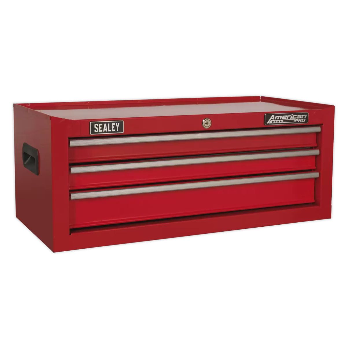 Sealey AP22STACK Topchest, Mid-Box & Rollcab 14 Drawer Stack Red