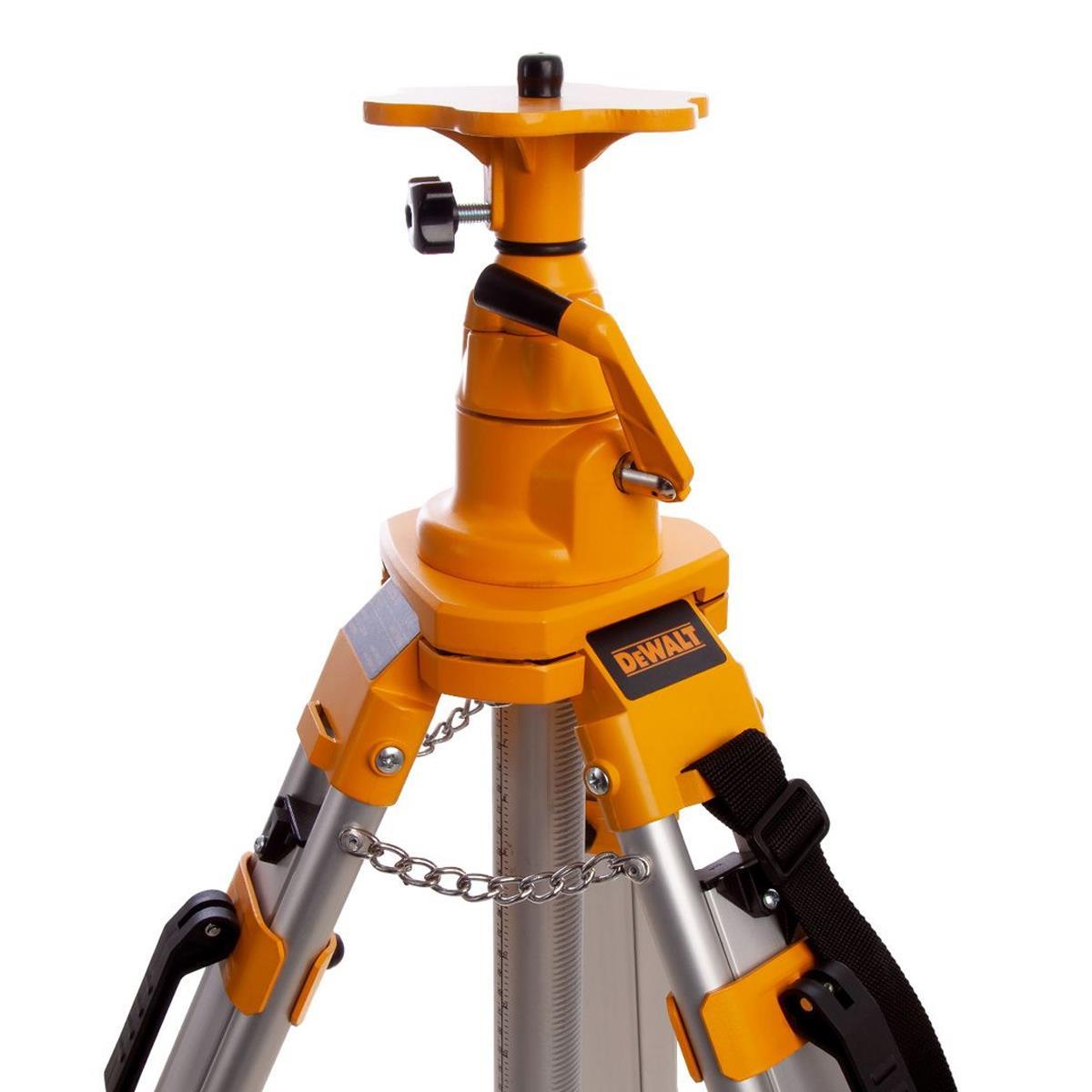 Dewalt DCLE34021D1 18V Green Cross Line Laser 1 x 2.0Ah Battery Charger with DE0735 Tripod