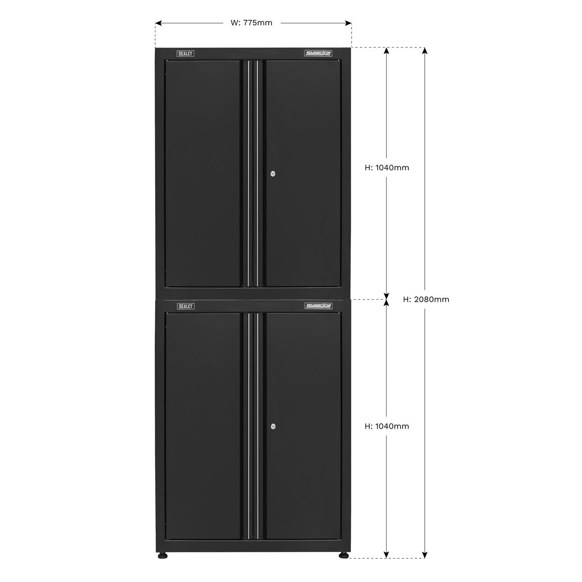 Sealey APMS2HFPS Rapid-Fit Dual Stacking Cabinets