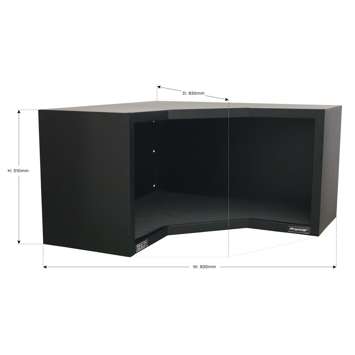 Sealey APMS16 930mm Heavy-Duty Modular Corner Wall Cabinet