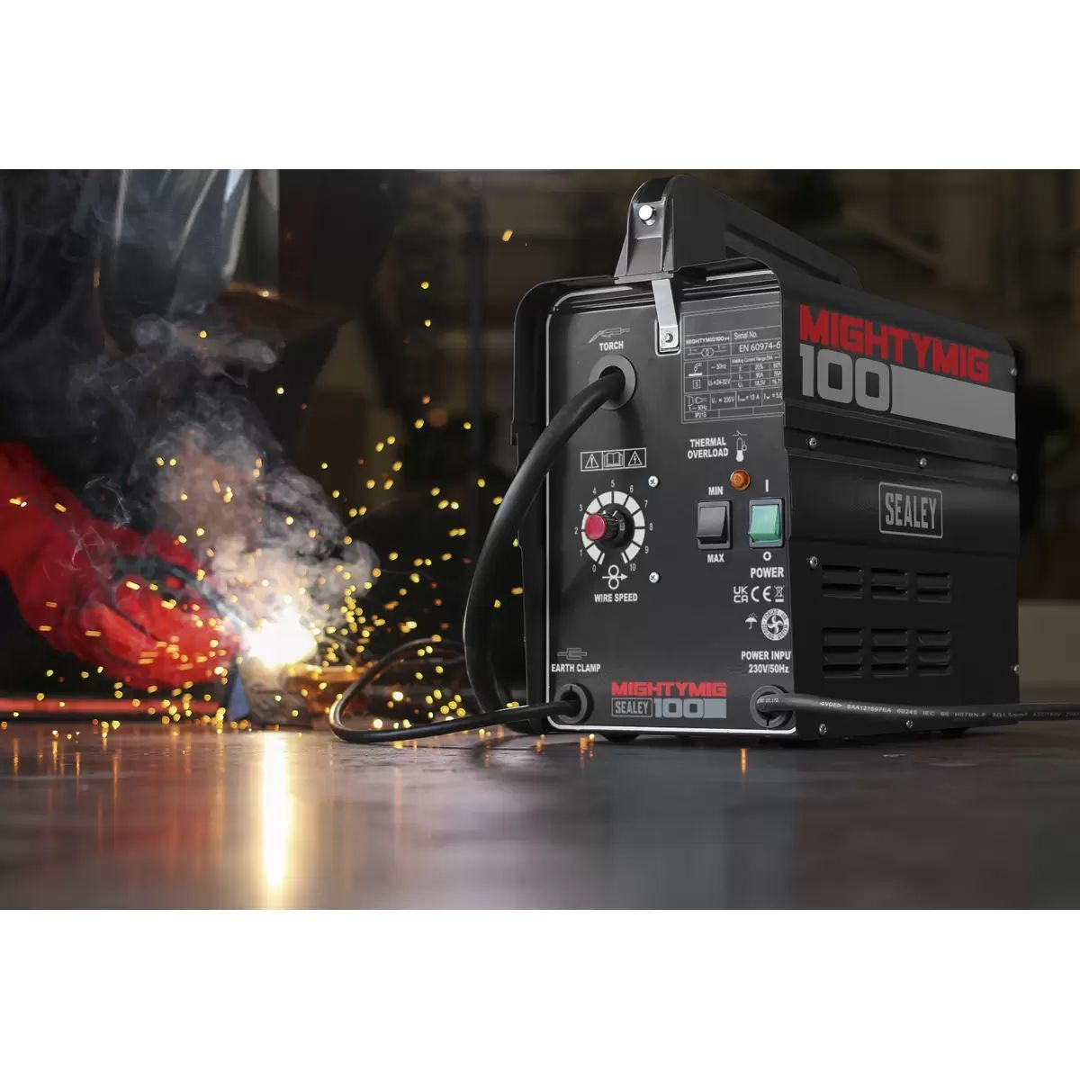 Sealey MIGHTYMIG100 Gasless MIG Welder 100A/230V