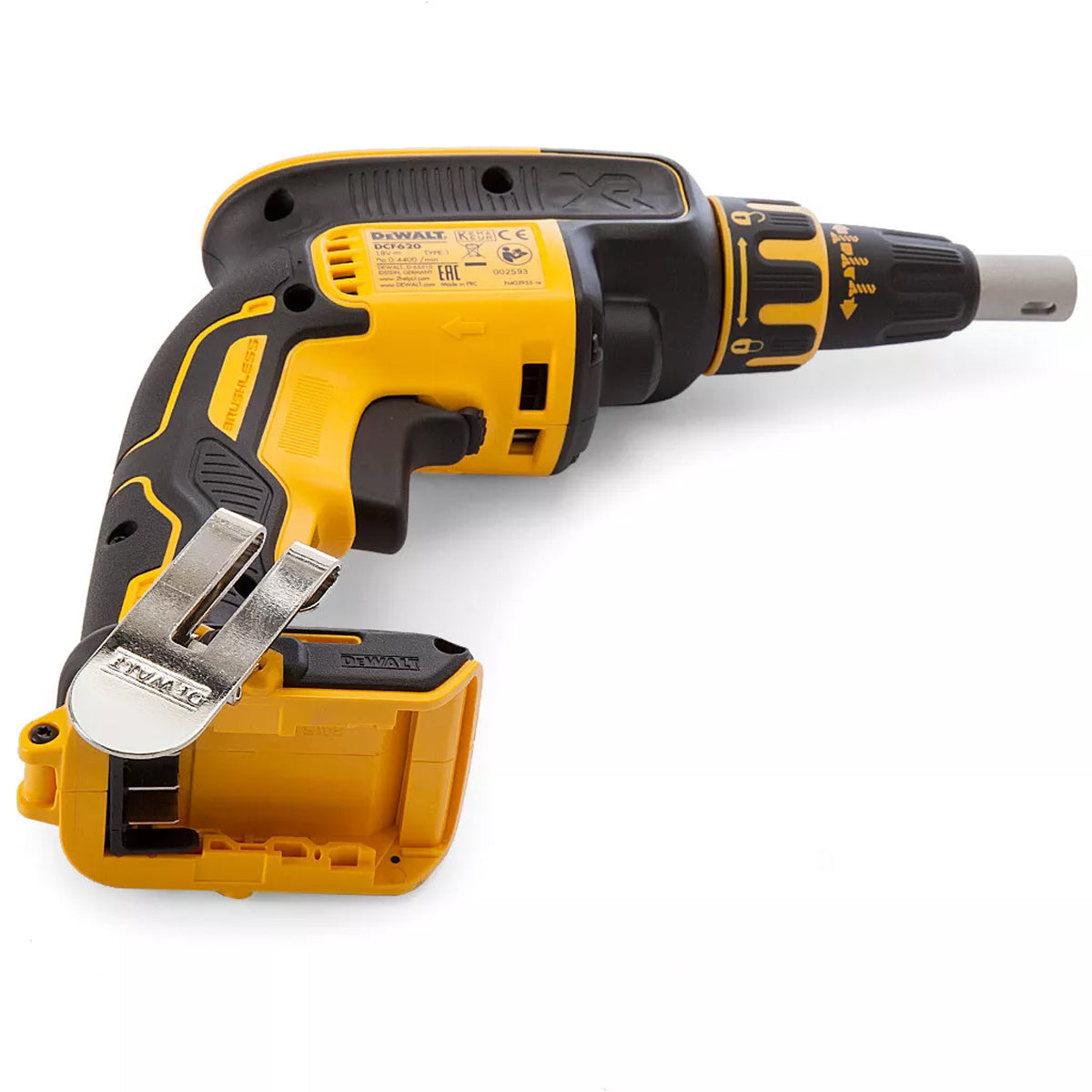 Dewalt DCF620N 18V Brushless Drywall Screwdriver with 1 x 4.0Ah Battery Charger & Bag