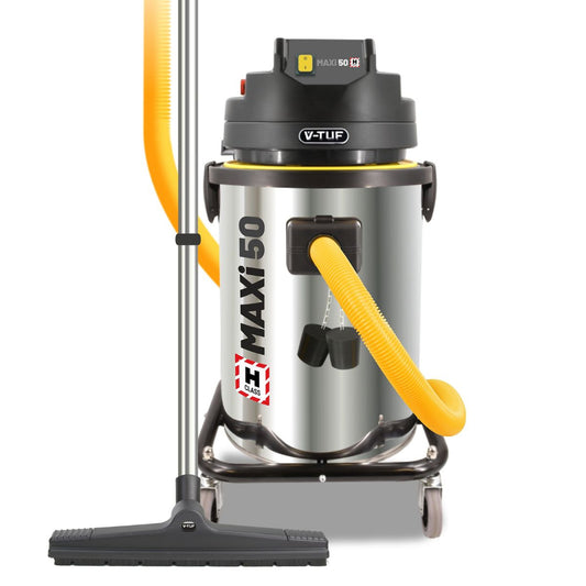 V-TUF MAXIH110-50L H-Class Industrial Dust Extraction Vacuum Cleaner 110V/1750W